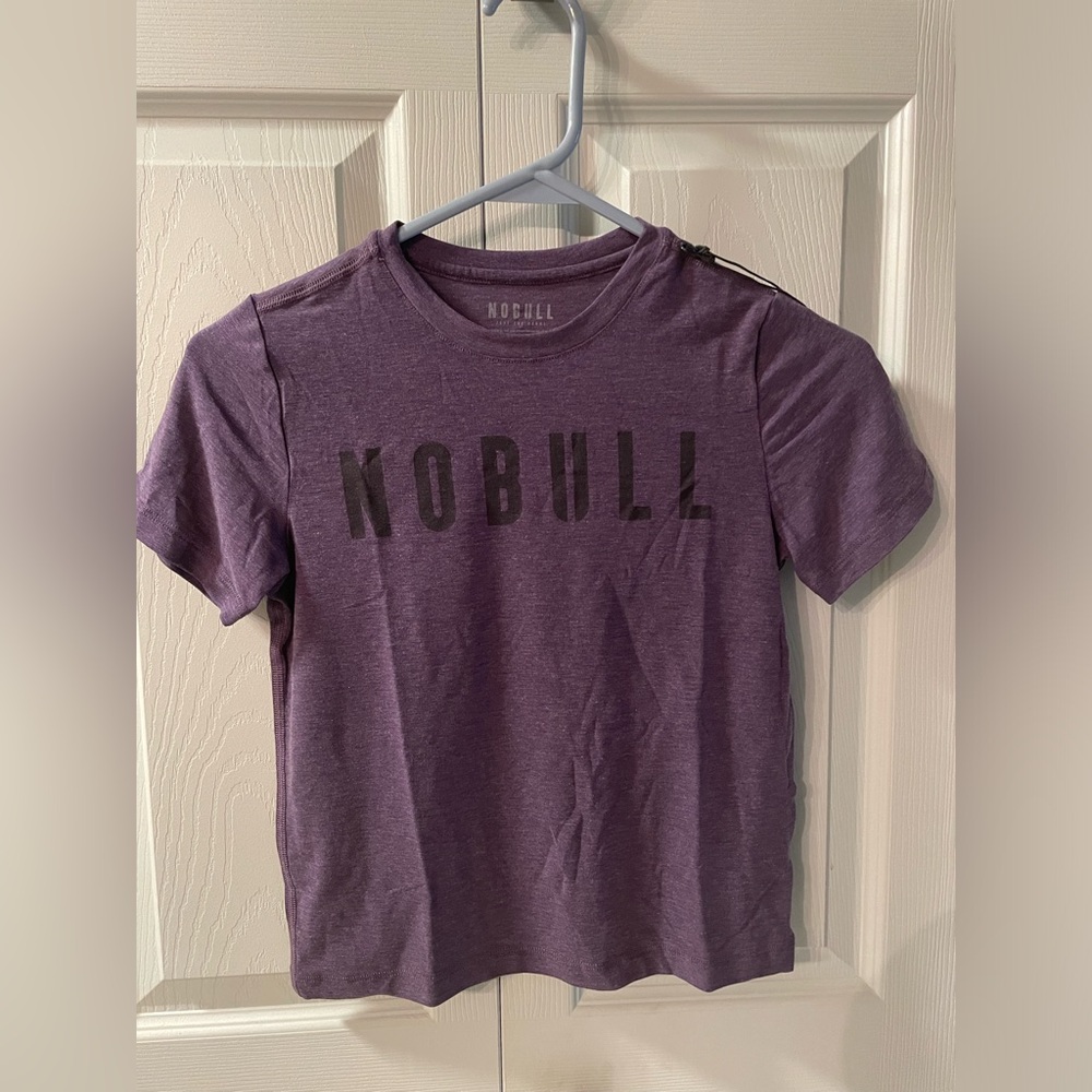NWT NOBULL kids tee purple size small